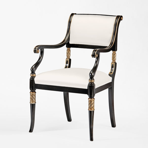 Alessa Black Wood Armchair
