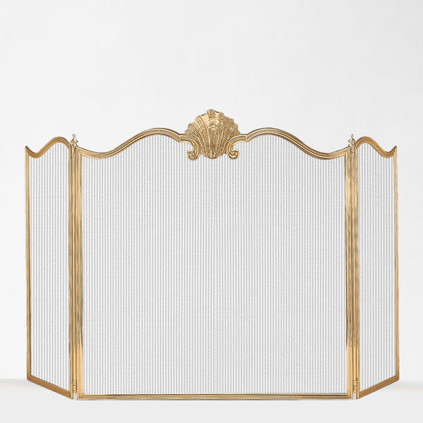 Coretta Brass Fire Screen