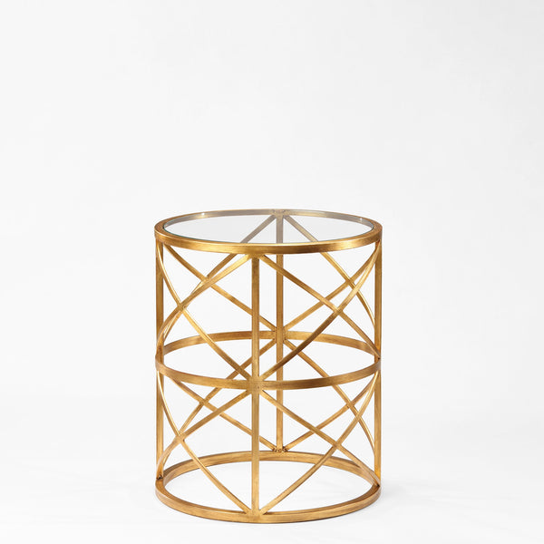Patrizio Gold Round Side Table
