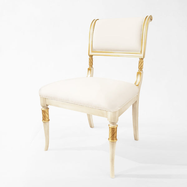 Alessa White Wood Chair